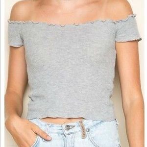 Grey Brandy Melville Top